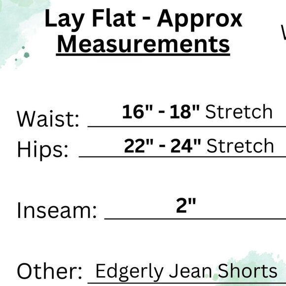 Jean Shorts Chiffon Belt Tie Edgely Maurices NWT 💙 Retail $50- - Picture 7 of 8